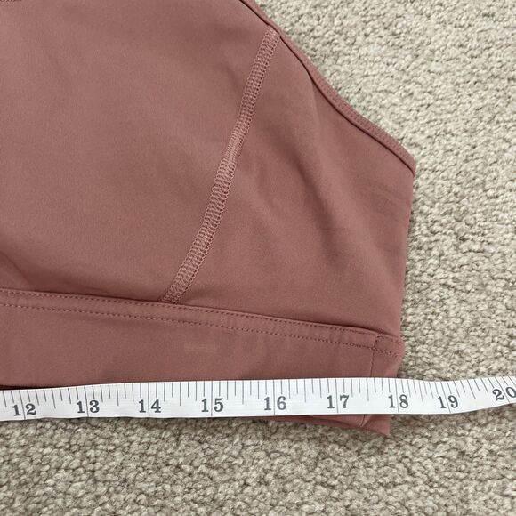 Duluth Trading Sports Bra XXL Hellrassiere Salmon Pink Athletic Workout Yoga Pad - Picture 3 of 4